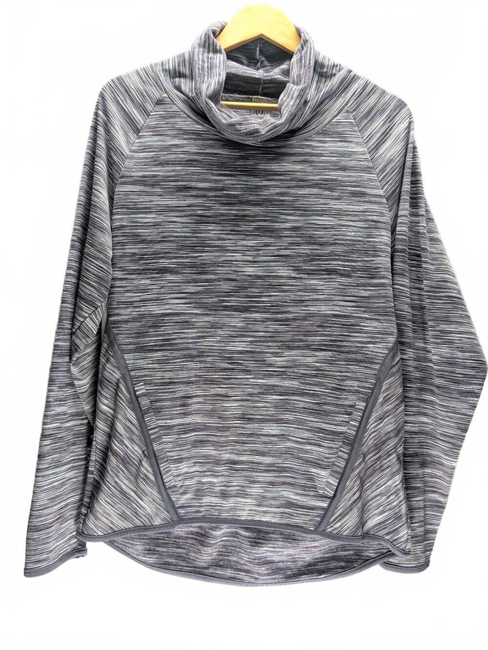 Champion Purple Heather Dye Pullover Cowl Neck Sweatshirt